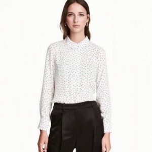 H&M Polka Dot Button Dress Top